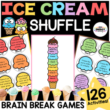 Ice Cream Shuffle Brain Break Movement Game